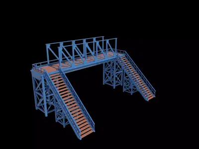 Pedestrian Bridge  3D model