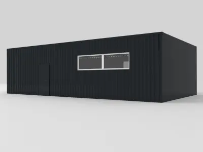 Modular office complete project for assembly   3D model