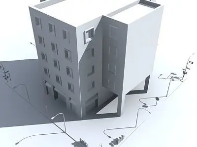 Low Poly Block 03 Low-poly 3D model
