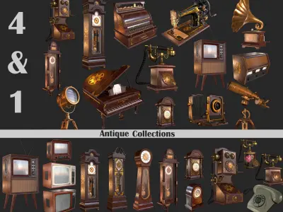 Old Item Mega Pack Low-poly 3D model