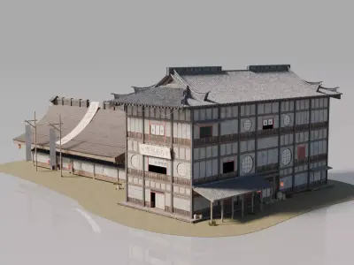 Traditional Japanese House 3 3D model