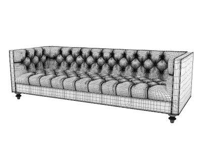 007 Navy Sofa 3D model