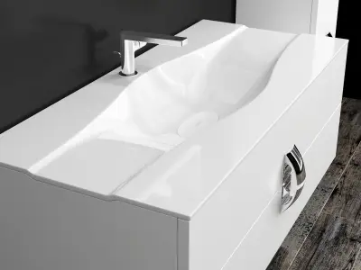 Furniture Set in the bathroom Miro eqloo 3D model