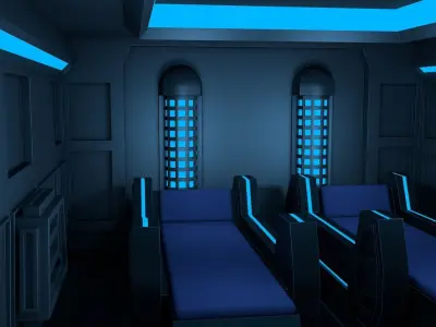 Sci Fi Room 3D model order