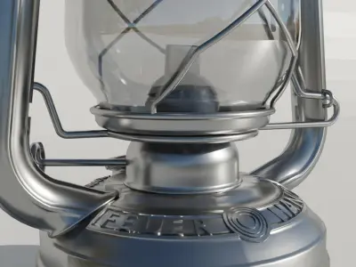 Rusty Storm Lantern 3D model 3D model