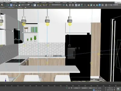 Modern Kitchen Design 3D model