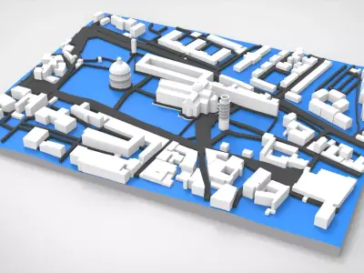 Piazza del Duomo Milan Italy 3D model