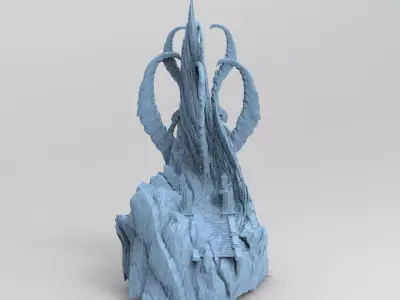 Lovecraftian nightmare stairs 3D model