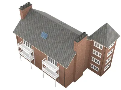 British House Design 11 Low-poly 3D model
