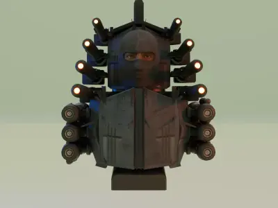  Armored Laser Skibidi Toilet 3D model