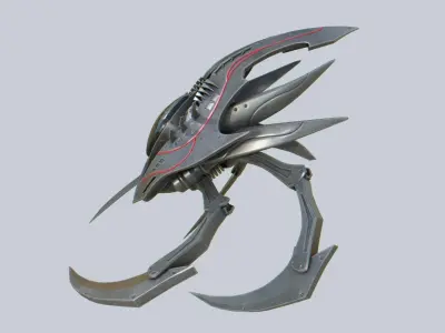 Evil mech Low-poly 3D model