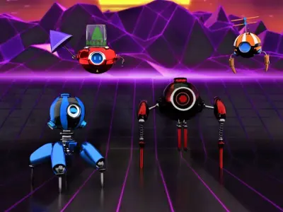Robot Team 3D model