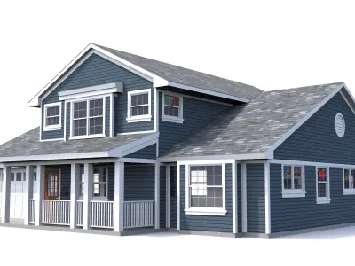 House-003 Low Poly 3D model