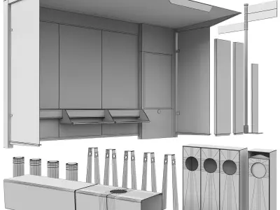 Street Elements 3D model