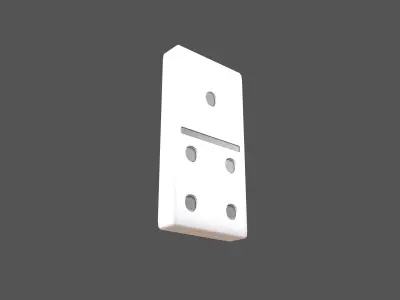 Dominoes V2 Pack 01 Low-poly 3D model