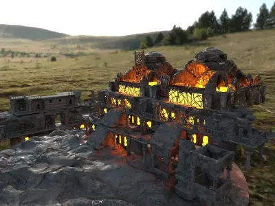 Beehive Fantasy City  3D model