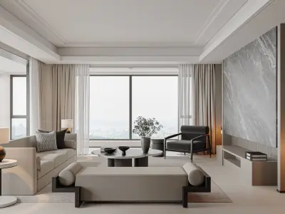 apartment interior scenes     3D model 29