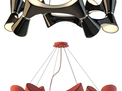 Chandelier Mantra  1563 Ora Rojo 3D model