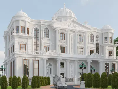 palace exterior design 3D model