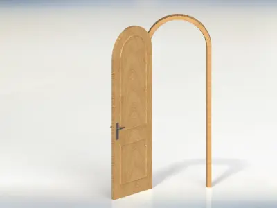 Bedroom door 3D model