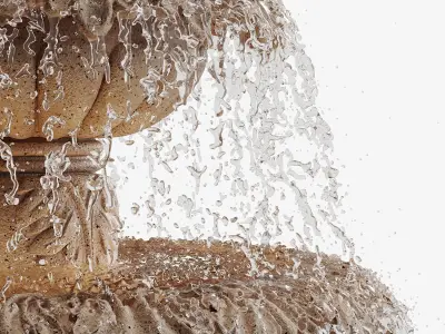 Classic fountain 3D model buy