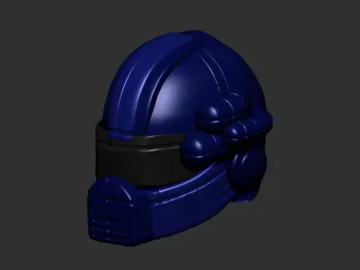 helmet high poly sculpt 3d printable ver 3D model