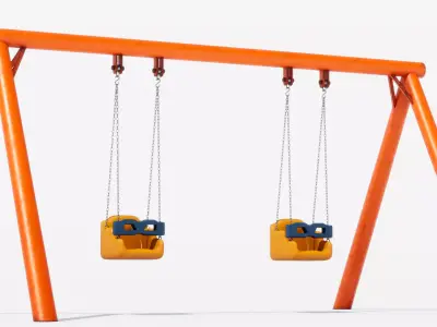 swing Low-poly 3D model