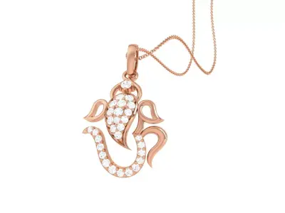 Spiritual Ganesha Pendant 3D print model