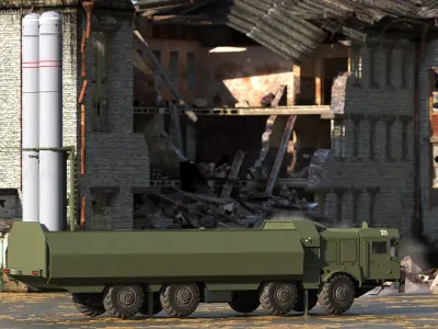  300P Bastion-P Missile System Armed Position 