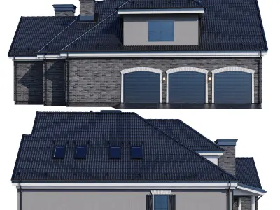 Modern house v69 3D model