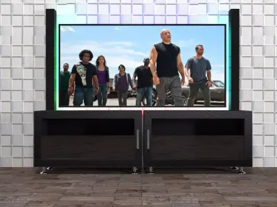 Furniture for TV Free 3D model