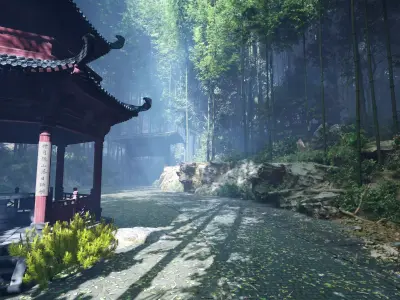 BambooForestPath 3D model