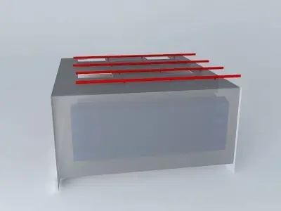 Hot Aisle Cold Aisle isolation using wall panels 3D model