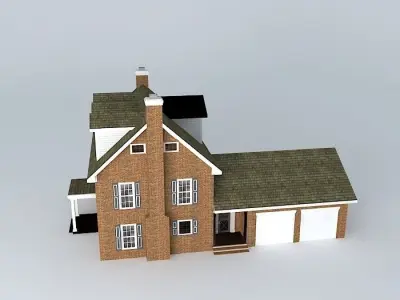 Colonial House Free 3D model
