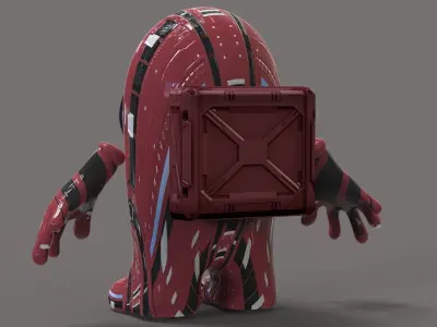 Among Us Character Low-poly 3D model