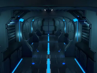 Sci Fi Corridor 3D model