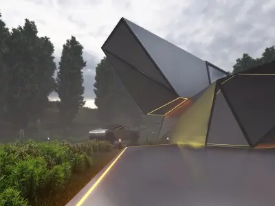 Cyber House  METAVERSE HOUSE DESIGN 3D model