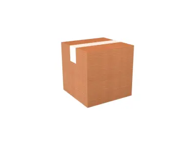 Cardboard Boxes v1 002 Low-poly 3D model