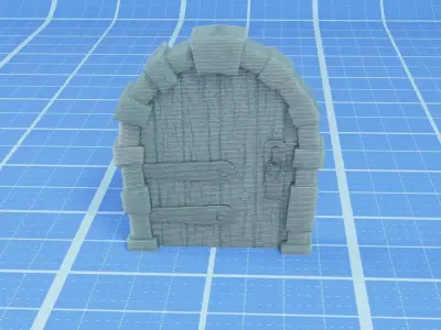 Wood Door 3D print model