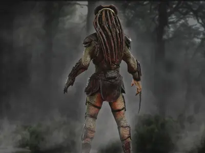 Falconer Predator Low-poly 3D model