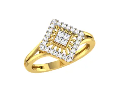 Women Ring  Render 3dm STL OBJ FBX Details 3D print model 429