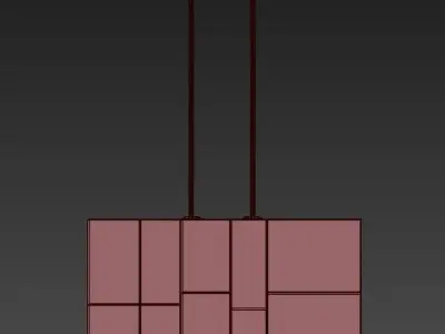 Cubist Contemporary Brushed Nickel Kitchen 3D model