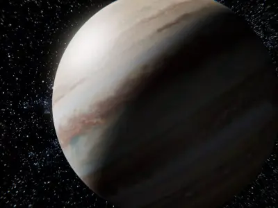 Jupiter Animation Low-poly 3D model