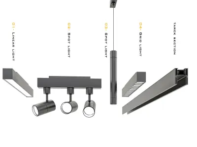 Magnetic -Track-light 3D model