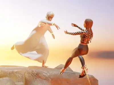 Mount rescue Low-poly 3D model