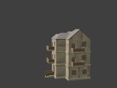House Model 19 Low-poly 3D model