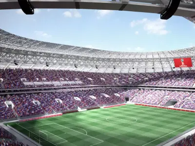 Luzhniki Stadium Moscow 3D model