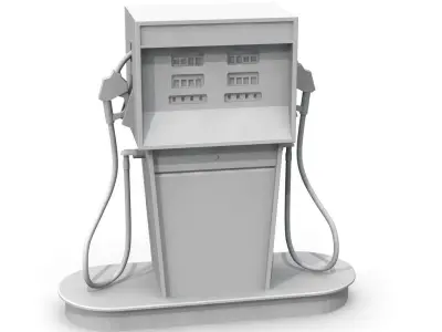 Vintage Gas Pump 3D print model