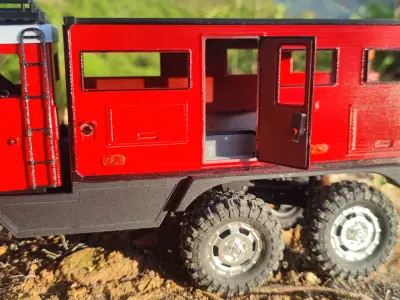 Crawler G90 Expedition Suite - CR18P 6x6 RC rear body attachment 3D print model