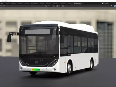 YUTONG E8i Accessible area bus 3D model